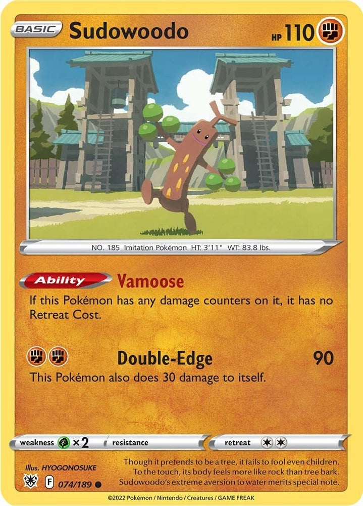 Image for Sudowoodo (074/189) [SWSH10: Astral Radiance]