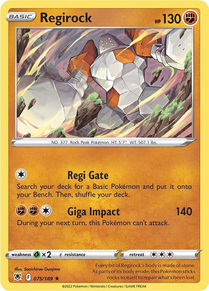 Image for Regirock (075/189) [SWSH10: Astral Radiance]