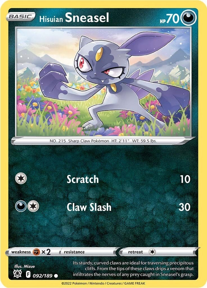 Image for Hisuian Sneasel (092/189) [SWSH10: Astral Radiance]