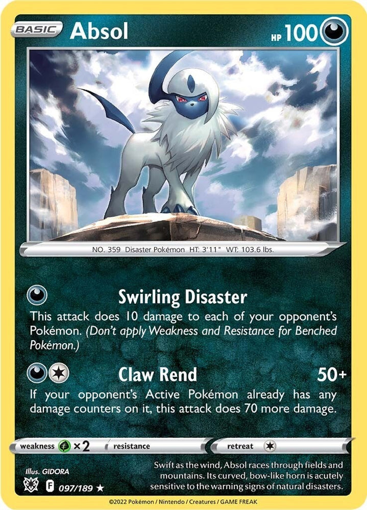 Image for Absol (097/189) [SWSH10: Astral Radiance]