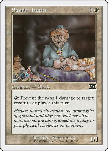 Image for Samite Healer (40) - Magic: The Gathering