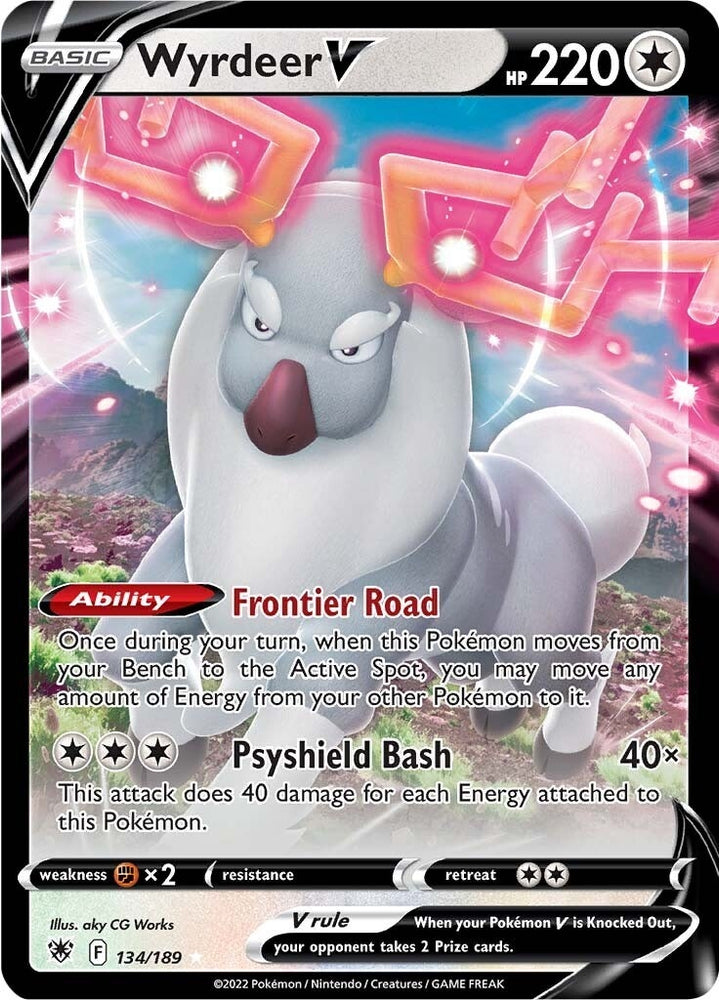 Image for Wyrdeer V (134/189) - Pokemon