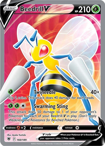 Image for Beedrill V (Full Art) (160/189) [SWSH10: Astral Radiance]