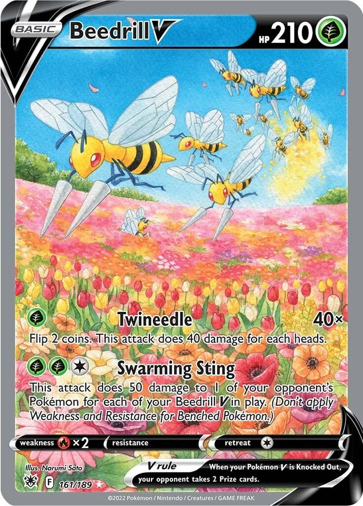 Image for Beedrill V (Alternate Full Art) (161/189) [SWSH10: Astral Radiance]