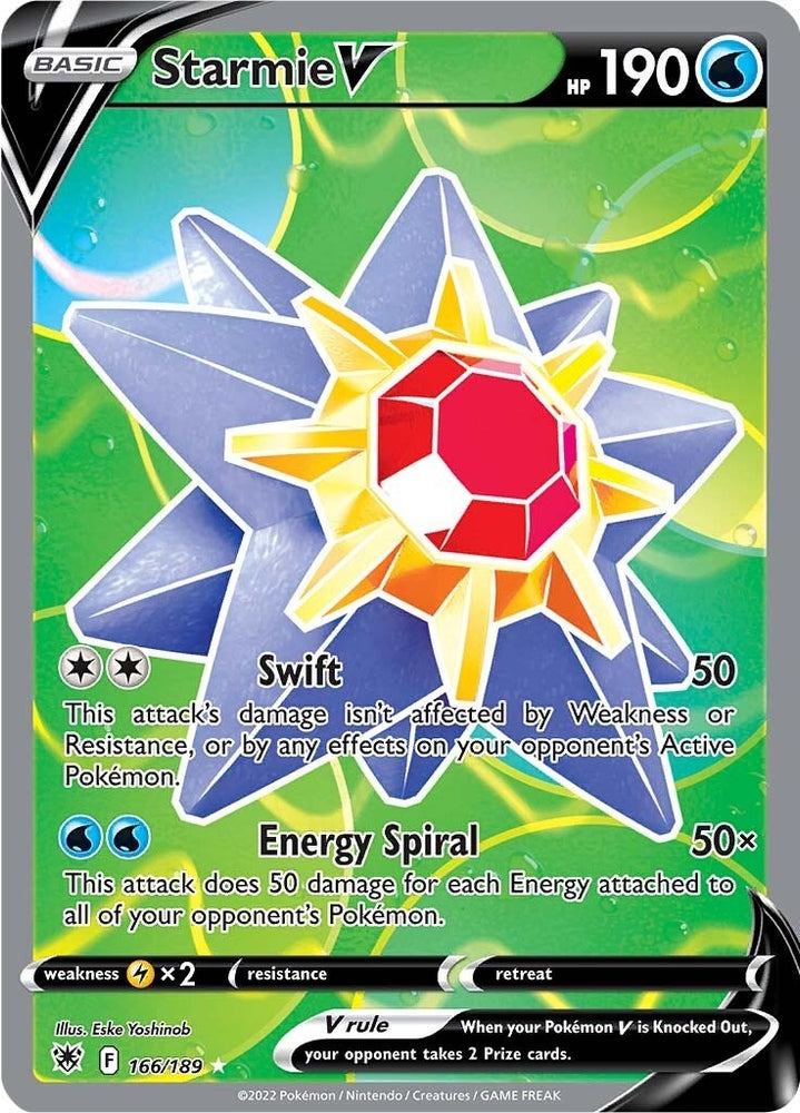Image for Starmie V (Full Art) (166/189) [SWSH10: Astral Radiance]