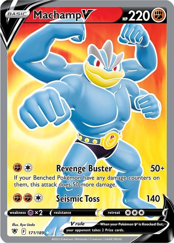 Image for Machamp V (Full Art) (171/189) [SWSH10: Astral Radiance]