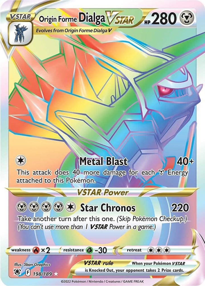 Image for Origin Forme Dialga VSTAR - 198/189 (Secret) (198/189) [SWSH10: Astral Radiance]