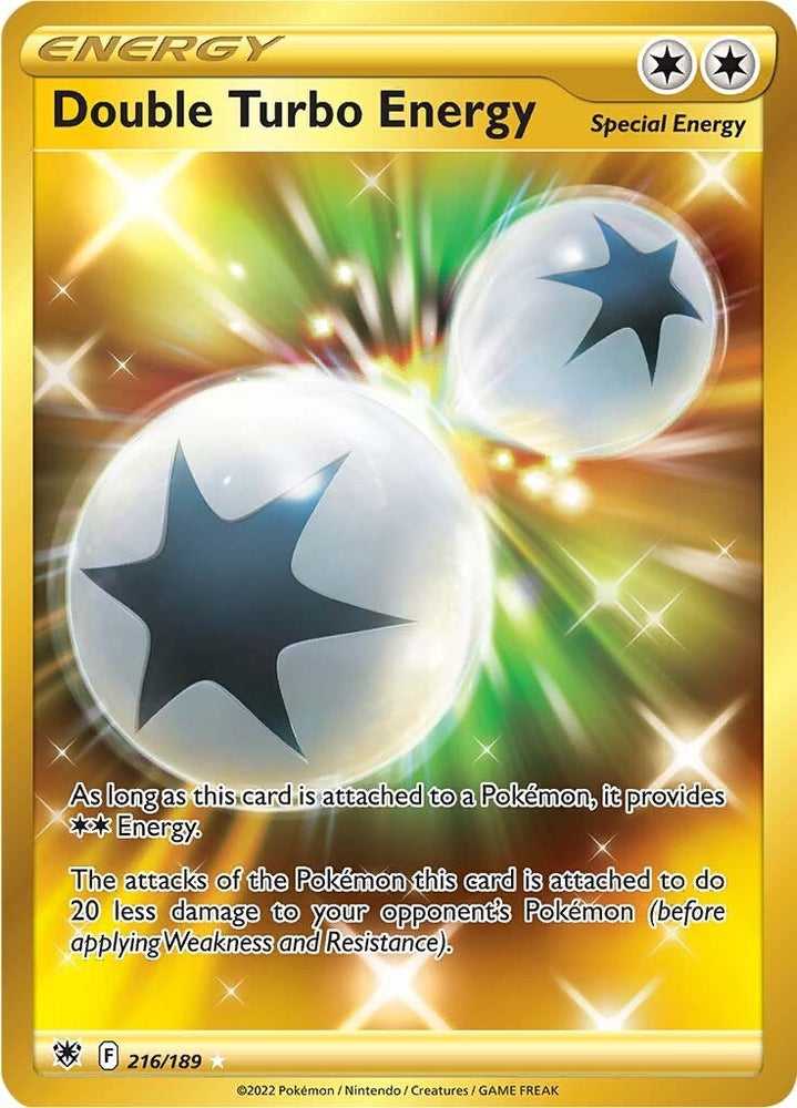 Image for Double Turbo Energy (Secret) (216/189) [SWSH10: Astral Radiance]