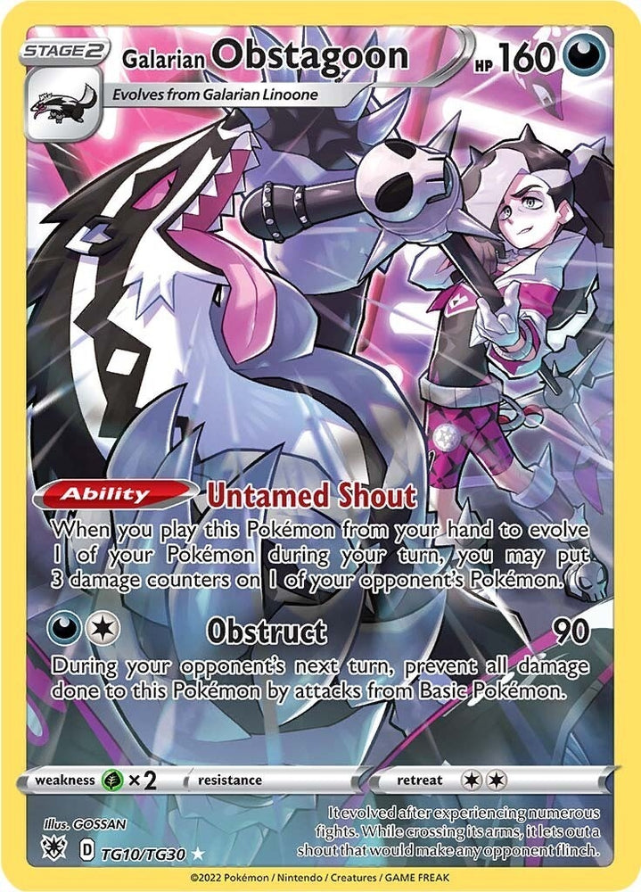 Image for Galarian Obstagoon (TG10/TG30) [SWSH10: Astral Radiance Trainer Gallery]