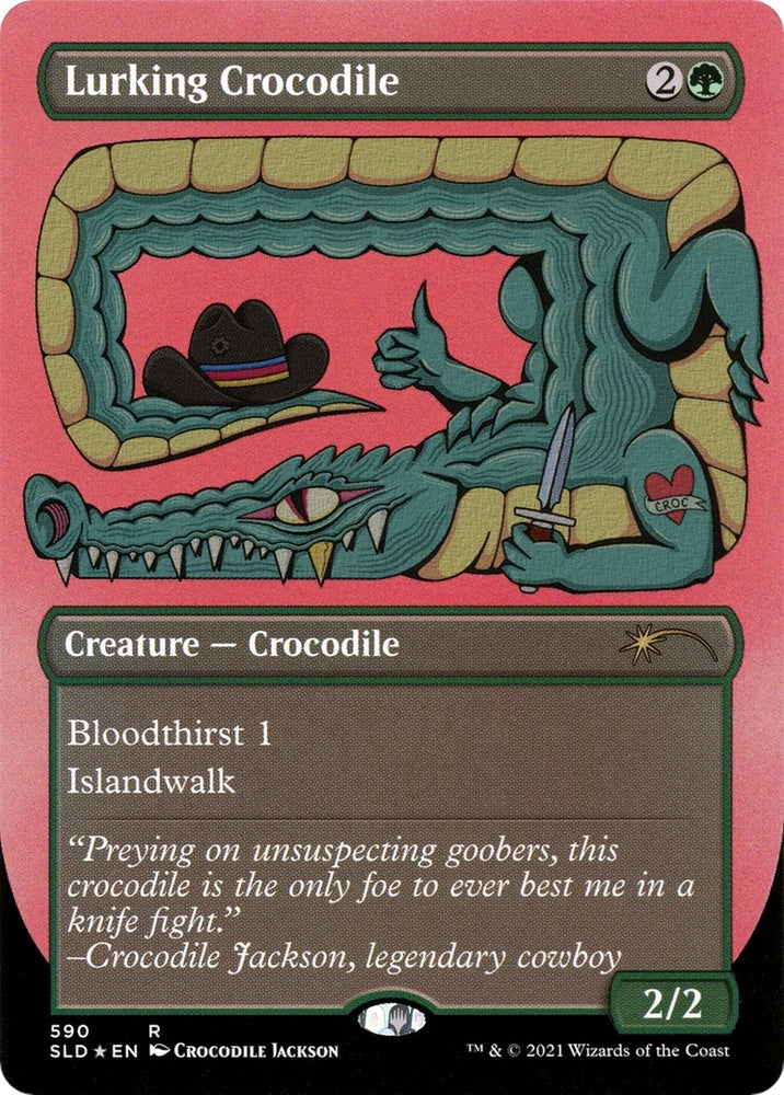 Image for Lurking Crocodile (Foil Etched) (590) [Secret Lair Drop Series]