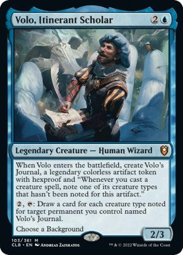 Image for Volo, Itinerant Scholar (103) [Commander Legends: Battle for Baldur's Gate]
