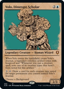 Image for Volo, Itinerant Scholar (Showcase) (388) [Commander Legends: Battle for Baldur's Gate]
