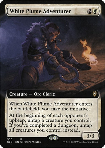 Image for White Plume Adventurer (Extended Art) (558) [Commander Legends: Battle for Baldur's Gate]