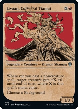 Image for Livaan, Cultist of Tiamat (Showcase) (402) [Commander Legends: Battle for Baldur's Gate]