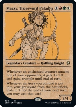 Image for Mazzy, Truesword Paladin (Showcase) (430) [Commander Legends: Battle for Baldur's Gate]