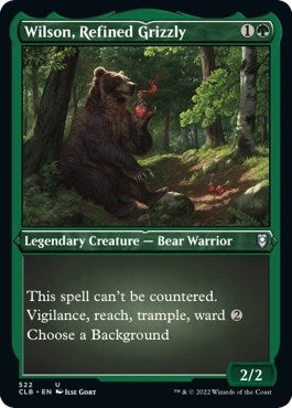 Image for Wilson, Refined Grizzly (Foil Etched) (522) [Commander Legends: Battle for Baldur's Gate]