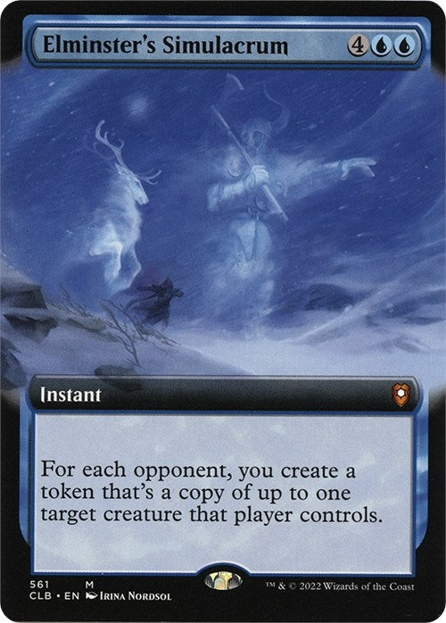 Image for Elminster's Simulacrum (Extended Art) (561) [Commander Legends: Battle for Baldur's Gate]