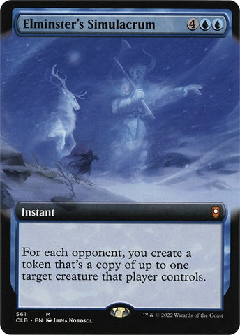 Image for Elminster's Simulacrum (Extended Art) (561) [Commander Legends: Battle for Baldur's Gate]