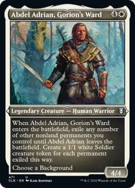 Image for Abdel Adrian, Gorion's Ward (Foil Etched) (471) [Commander Legends: Battle for Baldur's Gate]