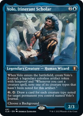 Image for Volo, Itinerant Scholar (Foil Etched) (491) [Commander Legends: Battle for Baldur's Gate]