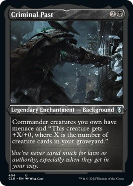 Image for Criminal Past (Foil Etched) (494) [Commander Legends: Battle for Baldur's Gate]