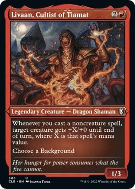Image for Livaan, Cultist of Tiamat (Foil Etched) (508) [Commander Legends: Battle for Baldur's Gate]