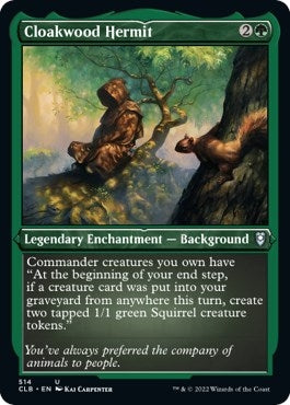 Image for Cloakwood Hermit (Foil Etched) (514) [Commander Legends: Battle for Baldur's Gate]