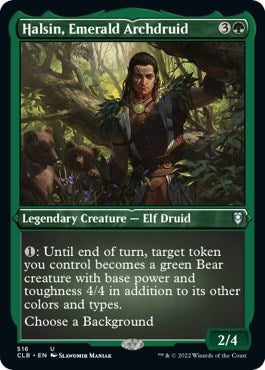 Image for Halsin, Emerald Archdruid (Foil Etched) (516) [Commander Legends: Battle for Baldur's Gate]