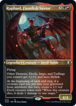Image for Raphael, Fiendish Savior (Foil Etched) (549) [Commander Legends: Battle for Baldur's Gate]
