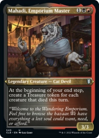 Image for Mahadi, Emporium Master (Foil Etched) (540) [Commander Legends: Battle for Baldur's Gate]