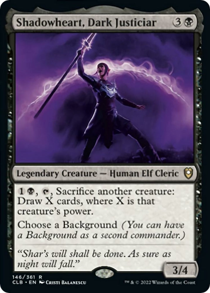 Image for Shadowheart, Dark Justiciar (146) [Commander Legends: Battle for Baldur's Gate]