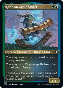 Image for Korlessa, Scale Singer (Foil Etched) (538) [Commander Legends: Battle for Baldur's Gate]