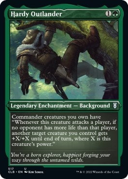Image for Hardy Outlander (Foil Etched) (517) [Commander Legends: Battle for Baldur's Gate]