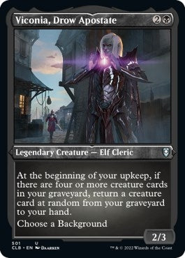 Image for Viconia, Drow Apostate (Foil Etched) (501) [Commander Legends: Battle for Baldur's Gate]