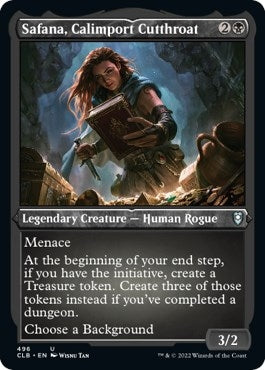 Image for Safana, Calimport Cutthroat (Foil Etched) (496) [Commander Legends: Battle for Baldur's Gate]