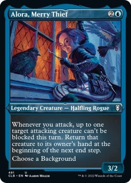 Image for Alora, Merry Thief (Foil Etched) (481) [Commander Legends: Battle for Baldur's Gate]