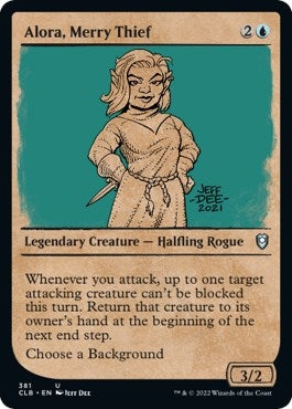 Image for Alora, Merry Thief (Showcase) (381) [Commander Legends: Battle for Baldur's Gate]