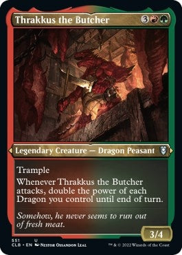 Image for Thrakkus the Butcher (Foil Etched) (551) [Commander Legends: Battle for Baldur's Gate]