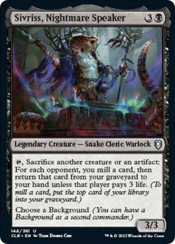 Image for Sivriss, Nightmare Speaker (148) [Commander Legends: Battle for Baldur's Gate]