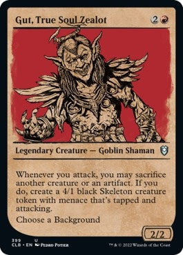 Image for Gut, True Soul Zealot (Showcase) (399) [Commander Legends: Battle for Baldur's Gate]
