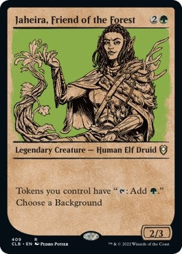 Image for Jaheira, Friend of the Forest (Showcase) (409) [Commander Legends: Battle for Baldur's Gate]