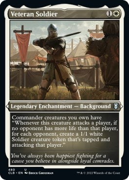 Image for Veteran Soldier (Foil Etched) (480) [Commander Legends: Battle for Baldur's Gate]