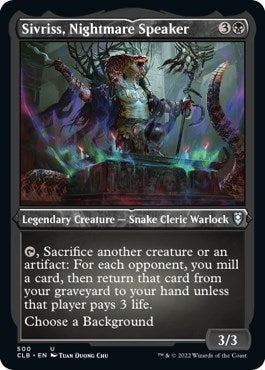 Image for Sivriss, Nightmare Speaker (Foil Etched) (500) [Commander Legends: Battle for Baldur's Gate]