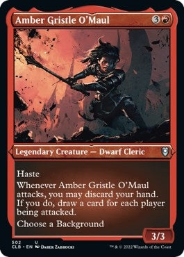 Image for Amber Gristle O'Maul (Foil Etched) (502) [Commander Legends: Battle for Baldur's Gate]