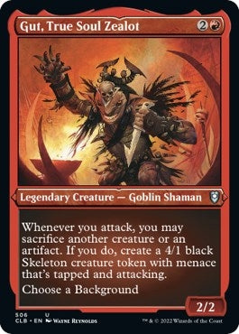 Image for Gut, True Soul Zealot (Foil Etched) (506) [Commander Legends: Battle for Baldur's Gate]