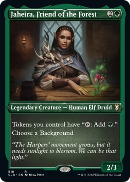 Image for Jaheira, Friend of the Forest (Foil Etched) (518) [Commander Legends: Battle for Baldur's Gate]