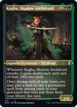 Image for Kagha, Shadow Archdruid (Foil Etched) (537) [Commander Legends: Battle for Baldur's Gate]