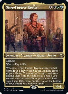 Image for Nine-Fingers Keene (Foil Etched) (546) [Commander Legends: Battle for Baldur's Gate]