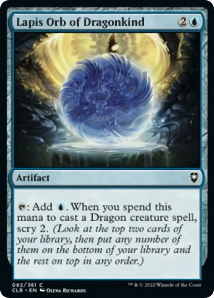 Image for Lapis Orb of Dragonkind (82) [Commander Legends: Battle for Baldur's Gate]