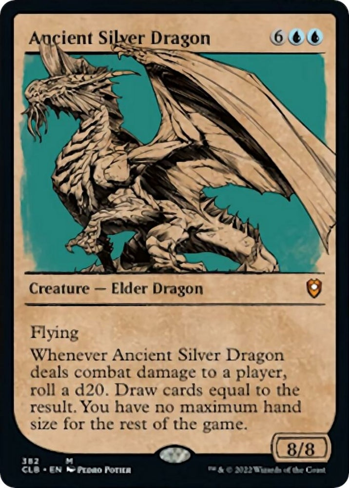 Image for Ancient Silver Dragon (Showcase) (382) [Commander Legends: Battle for Baldur's Gate]